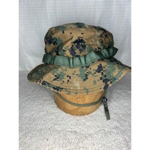 USMC Marpat Woodland Camo Boonie‎ Hat Field Cover Military Issue Small
